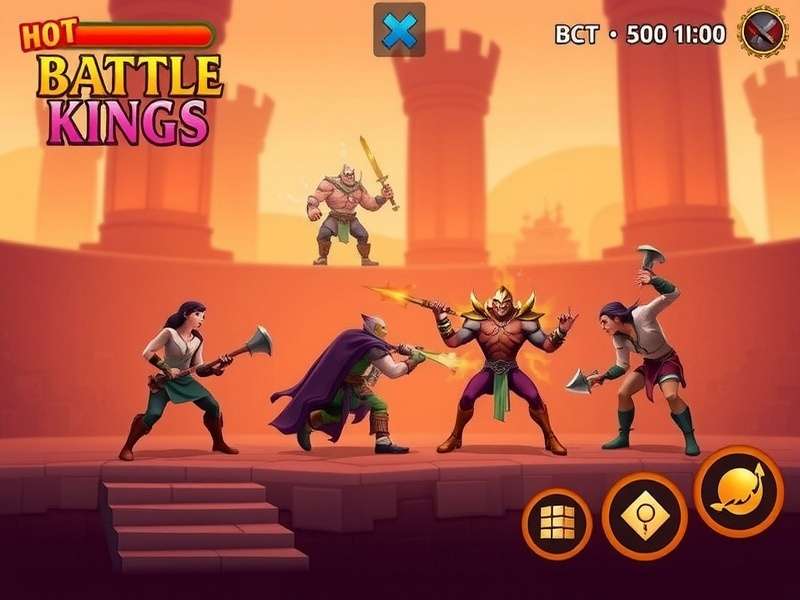 Hot Cinnamon Battle Kings gameplay screenshot showing players battling in a spicy arena